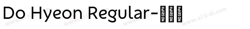 Do Hyeon Regular字体转换